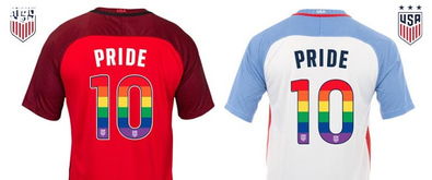 美国六月国家队换装特殊比赛服,化名 Pride